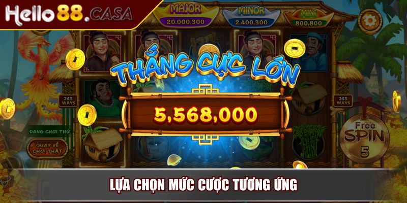 Ăn Khế Trả Vàng – Game Nổ Hũ Siêu Hot Mang Đậm Chất Việt 4 Lựa chọn mức cược tương ứng