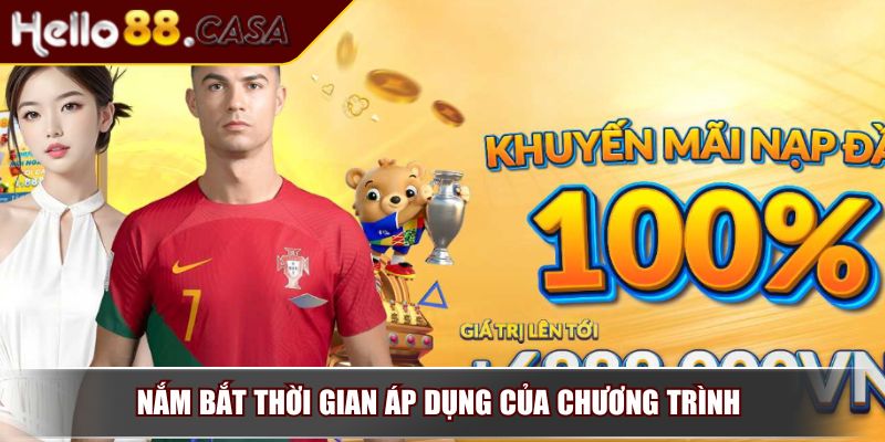Nạp Tiền Điểm Danh Mỗi Ngày Hello88 – Tích Lũy Thưởng Lớn 3 Nắm bắt thời gian áp dụng của chương trình