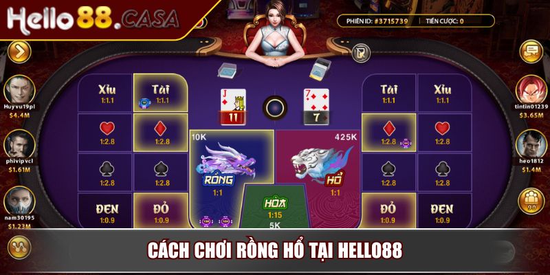 Rồng Hổ Hello88 – Trải Nghiệm Đỉnh Cao Của Thế Giới Game Bài 3 Cách chơi Rồng Hổ tại Hello88